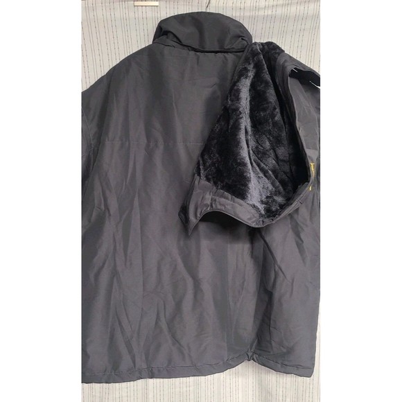 Moerdeng mens 2XL Black Ski Jacket Waterproof Removeable Hood Snowboard Warm - Picture 7 of 10